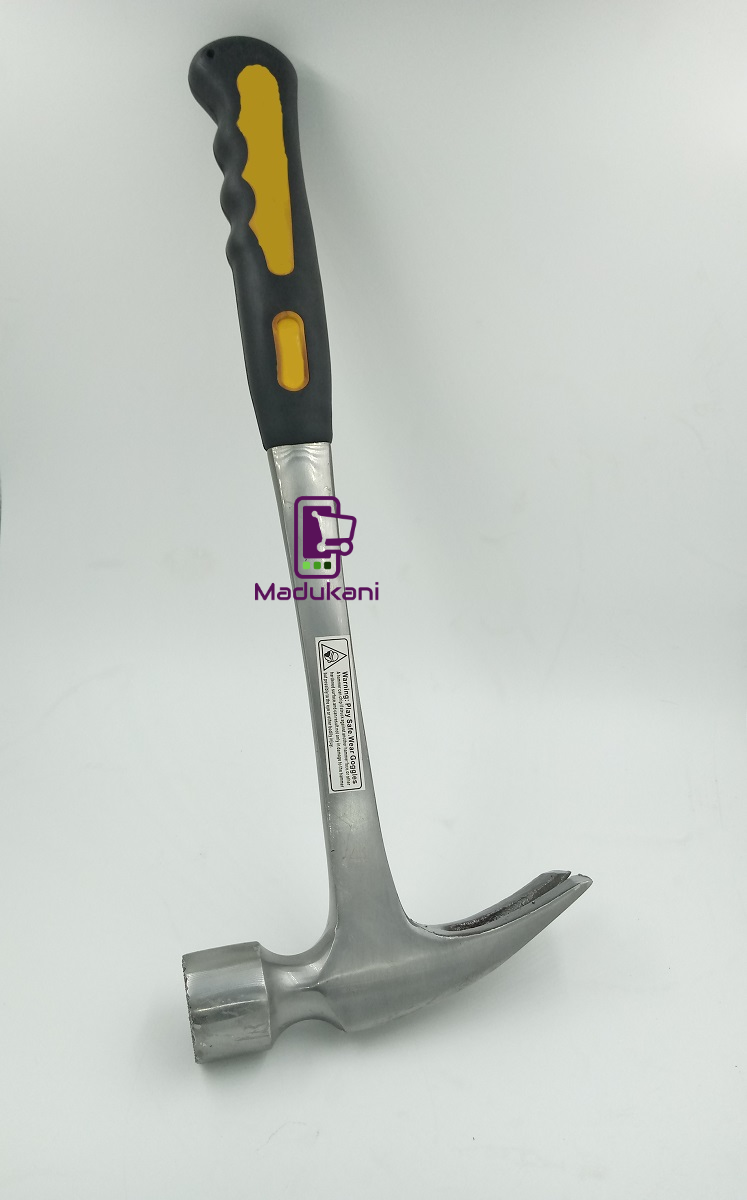 Forged Straight Claw Hammer with Rubber Handle - Choose Size - Madukani  Online Shop