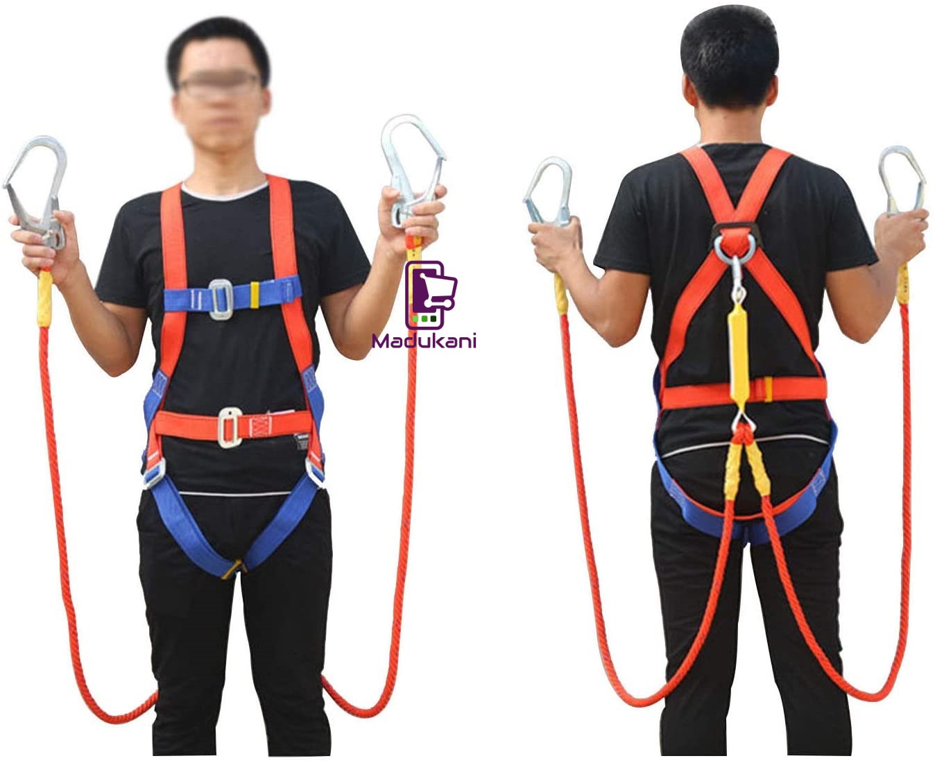 High Altitude Pole Climbing Full Body Harness with Shock Absorber ...