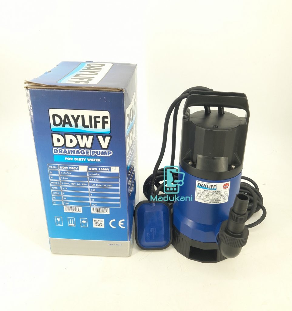 Dayliff DDW 750V Drainage Pump Submersible Electric Drainage Pump ...