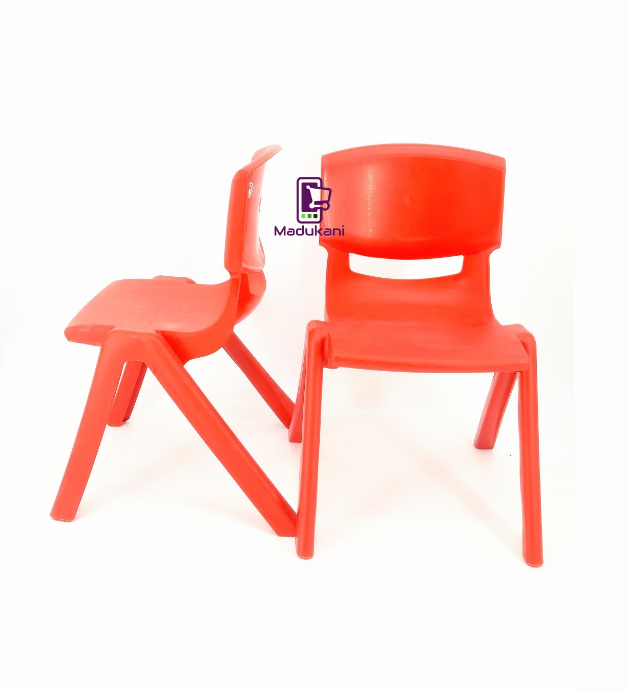 2PCS Molded Heavy Duty Stackable Kids Chairs Red Madukani Online Shop   2PCS Molded Heavy Duty Stackable Kids Chairs Red 4 