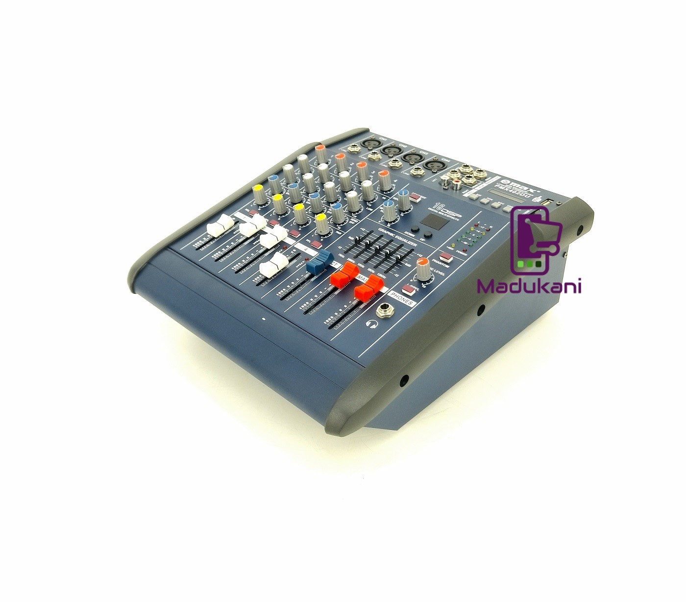 Professional PMX402DU 4-Channel Powered Mixer With Built-in