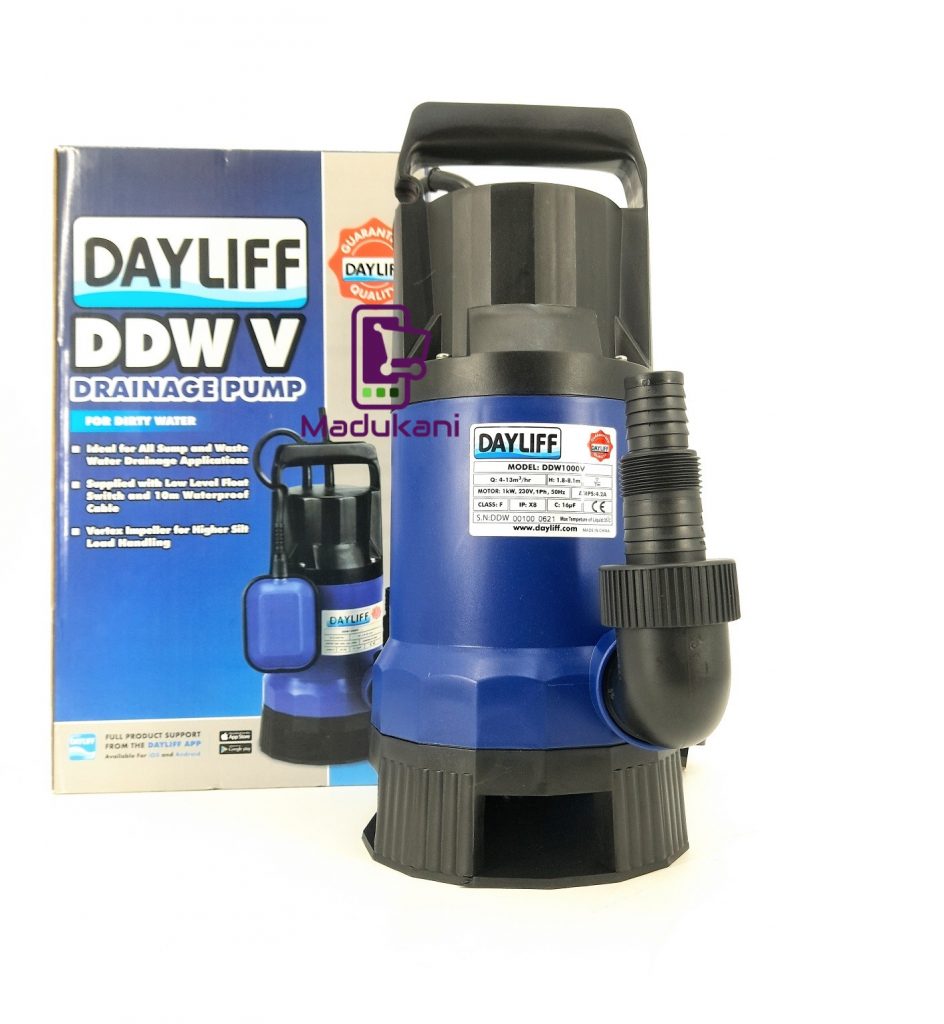 Dayliff DDW V 1000V Drainage Pump Submersible Electric Drainage Pump ...