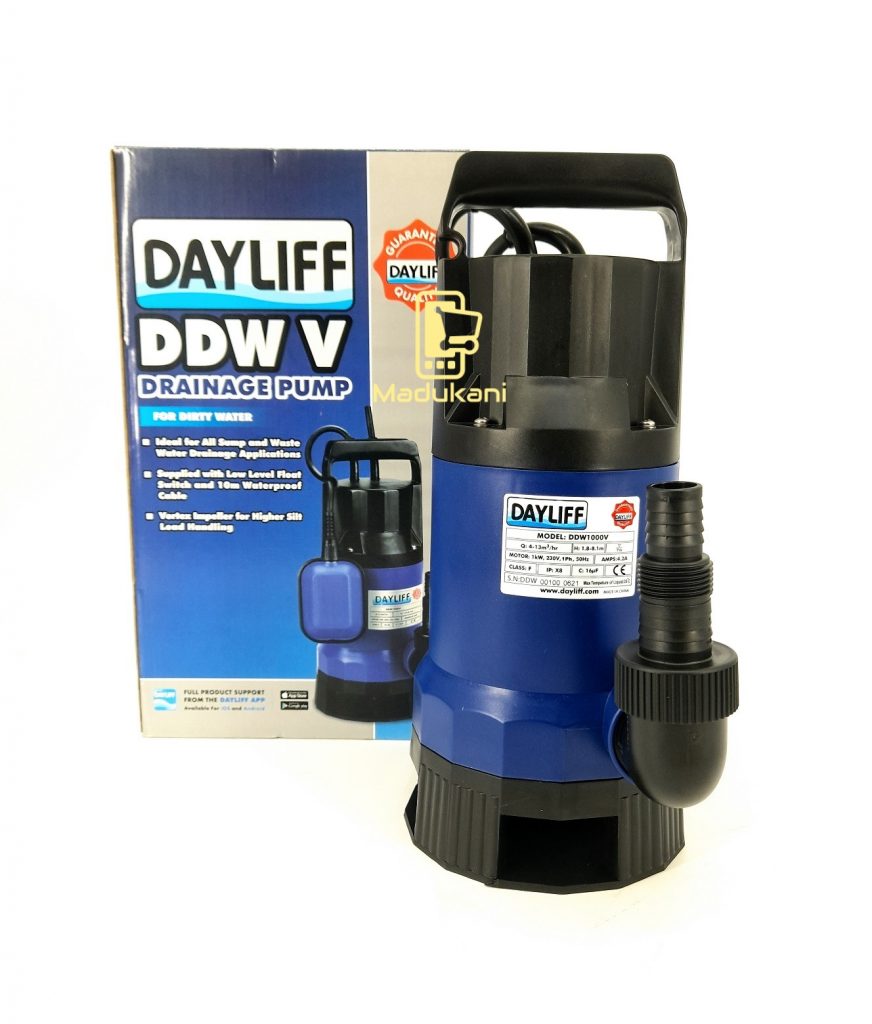 Dayliff DDW V 1000V Drainage Pump Submersible Electric Drainage Pump ...