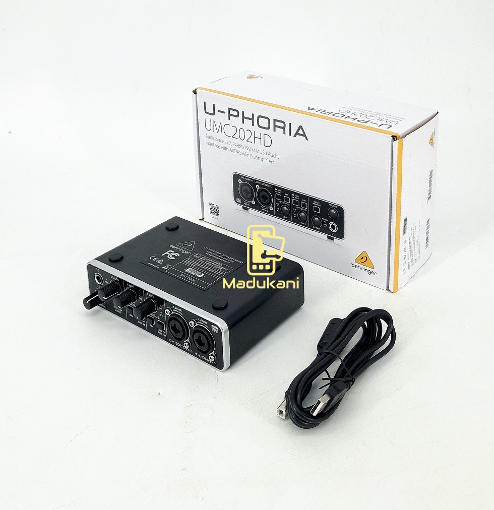 Behringer U-PHORIA UMC202HD Interface Audio USB